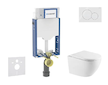Geberit Kombifix - Set předstěnové instalace, klozetu Oudee a sedátka softclose, tlačítko Sigma01, alpská bílá SANI15CA3152