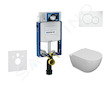 Geberit Kombifix - Set předstěnové instalace, klozetu Oudee a sedátka softclose, tlačítko Sigma01, alpská bílá SANI15CA3100