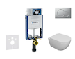 Geberit Kombifix - Set předstěnové instalace, klozetu Oudee a sedátka softclose, tlačítko Sigma01, lakovaný matný chrom SANI15CA