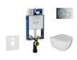 Geberit Kombifix - Set předstěnové instalace, klozetu Oudee a sedátka softclose, tlačítko Sigma01, lesklý chrom SANI15CA1114
