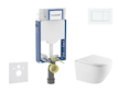 Geberit Kombifix - Set předstěnové instalace, klozetu Oudee a sedátka softclose, tlačítko Sigma20, bílá/bílá mat SANI15CA3162