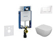 Geberit Kombifix - Set předstěnové instalace, klozetu Oudee a sedátka softclose, tlačítko Sigma20, bílá/chrom SANI15CA3102