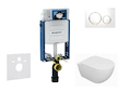Geberit Kombifix - Set předstěnové instalace, klozetu Oudee a sedátka softclose, tlačítko Sigma20, bílá/pozlacená SANI15CA3119