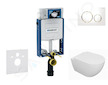 Geberit Kombifix - Set předstěnové instalace, klozetu Oudee a sedátka softclose, tlačítko Sigma20, bílá/pozlacená SANI15CA3119