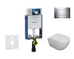 Geberit Kombifix - Set předstěnové instalace, klozetu Oudee a sedátka softclose, tlačítko Sigma20, chrom SANI15CA1101