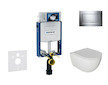 Geberit Kombifix - Set předstěnové instalace, klozetu Oudee a sedátka softclose, tlačítko Sigma20, chrom SANI15CA1115