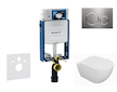 Geberit Kombifix - Set předstěnové instalace, klozetu Oudee a sedátka softclose, tlačítko Sigma20, nerez SANI15CA6100