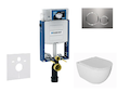 Geberit Kombifix - Set předstěnové instalace, klozetu Oudee a sedátka softclose, tlačítko Sigma20, nerez SANI15CA6101