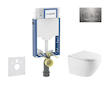 Geberit Kombifix - Set předstěnové instalace, klozetu Oudee a sedátka softclose, tlačítko Sigma20, nerez SANI15CA6110