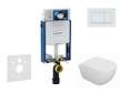 Geberit Kombifix - Set předstěnové instalace, klozetu Oudee a sedátka softclose, tlačítko Sigma30, bílá/bílá mat SANI15CA3121