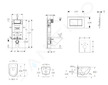 Geberit Kombifix - Set předstěnové instalace, klozetu Oudee a sedátka softclose, tlačítko Sigma30, bílá/bílá mat SANI15CA3121