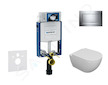 Geberit Kombifix - Set předstěnové instalace, klozetu Oudee a sedátka softclose, tlačítko Sigma30, chrom SANI15CA1101