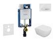 Geberit Kombifix - Set předstěnové instalace, klozetu Oudee a sedátka softclose, tlačítko Sigma50, chrom/alpská bílá SANI15CA312