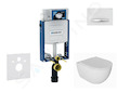 Geberit Kombifix - Set předstěnové instalace, klozetu Oudee a sedátka softclose, tlačítko Sigma50, chrom/alpská bílá SANI15CA312