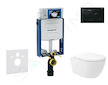 Geberit Kombifix - Set předstěnové instalace, klozetu Oudee Vortex a sedátka softclose, tlačítko Sigma01, černá SANI15CA5135