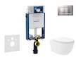 Geberit Kombifix - Set předstěnové instalace, klozetu Oudee Vortex a sedátka softclose, tlačítko Sigma30, lakovaný chrom mat/chr