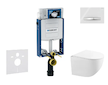 Geberit Kombifix - Set předstěnové instalace, kompaktního klozetu Gaia a sedátka softclose, tlačítko Sigma50, chrom/alpská bílá 