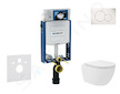Geberit Kombifix - Set předstěnové instalace, kompaktního klozetu Oudee Vortex a sedátka softclose, tlačítko Sigma01, alpská bíl