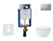 Geberit Kombifix - Set předstěnové instalace, kompaktního klozetu Oudee Vortex a sedátka softclose, tlačítko Sigma01, lakovaný m