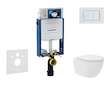Geberit Kombifix - Set předstěnové instalace, kompaktního klozetu Oudee Vortex a sedátka softclose, tlačítko Sigma30, bílá/bílá 