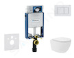 Geberit Kombifix - Set předstěnové instalace, kompaktního klozetu Oudee Vortex a sedátka softclose, tlačítko Sigma30, bílá/bílá 