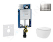 Geberit Kombifix - Set předstěnové instalace, kompaktního klozetu Oudee Vortex a sedátka softclose, tlačítko Sigma30, lakovaný c