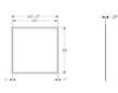 Geberit ONE - Krycí rám 1050x930 mm, pro vestavnou zrcadlovou skříňku Geberit ONE, matná černá 505.844.00.3