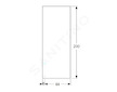 Geberit ONE - Sprchová stěna Walk-In 89x200 cm, čiré sklo 560.001.00.1
