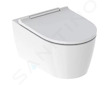Geberit ONE - Závěsné WC se sedátkem softclose, TurboFlush, KeraTect, bílá/chrom 500.202.01.1