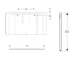 Geberit Option - Zrcadlo s LED osvětlením, 120x65 cm 819220000