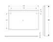 Geberit Option - Zrcadlo s LED osvětlením, 140x90 cm, hliník 502.816.00.1