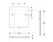 Geberit Option - Zrcadlo s LED osvětlením, 60x65 cm 819260000