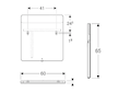 Geberit Option - Zrcadlo s LED osvětlením, 60x65 cm 819260000