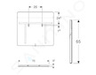 Geberit Option - Zrcadlo s LED osvětlením, 70x65 cm 819270000