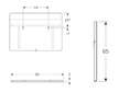 Geberit Option - Zrcadlo s LED osvětlením, 90x65 cm 819200000