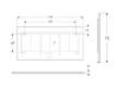 Geberit Option - Zrcadlo s LED osvětlením a vyhříváním, 135x70 cm, matná černá 502.786.14.1
