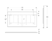 Geberit Option - Zrcadlo s LED osvětlením a vyhříváním, 135x70 cm, matná černá 502.786.14.1