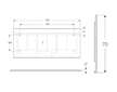 Geberit Option - Zrcadlo s LED osvětlením a vyhříváním, 160x70 cm, matná černá 502.787.14.1