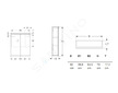 Geberit Option - Zrcadlová skříňka s osvětlením, 60x70x17 cm 500.593.00.1