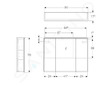Geberit Option - Zrcadlová skříňka s osvětlením, 90x70x17 cm 500.594.00.1