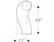 Geberit Příslušenství - Koleno PE BackFlip, d 110 mm, černá 367.616.16.1