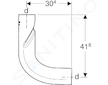 Geberit Příslušenství - Koleno PE BottomTurn, d 110 mm, černá 367.615.16.1