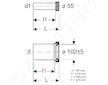 Geberit Příslušenství - Odpadní připojovací sada pro závěsné WC 152.441.46.1