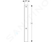 Geberit Příslušenství - Přestavbová sada pro WC sedátka AquaClean, pro Monolith 114 cm, kartáčovaný hliník 131.100.TA.1