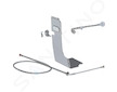 Geberit Příslušenství - Sada připojení vody pro splachovací nádržku Kappa 15 cm, pro AquaClean Mera, lesklý chrom 147.031.21.1