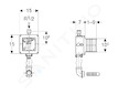 Geberit Příslušenství - Souprava pro hrubou montáž pro pisoáry Preda, Selva a Tamina, pro ovládání splachování pisoárů 116.005.0
