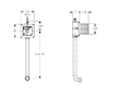 Geberit Příslušenství - Souprava pro hrubou montáž se splachovací trubkou pro pisoáry 116.003.00.1