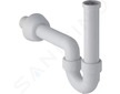 Geberit Příslušenství - Trubková zápachová uzávěrka pro umyvadlo a bidet, vývod vodorovný, d 40 mm, alpská bílá 151.100.11.1