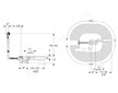 Geberit Příslušenství - Vanová odtoková a přepadová souprava, délka 260 mm, souprava pro kompletaci, chrom 150.520.21.6