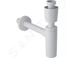 Geberit Příslušenství - Zápachová uzávěrka s dělící stěnou pro umyvadlo, vývod vodorovný, d 40 mm, G 1 1/4, alpská bílá 151.035.